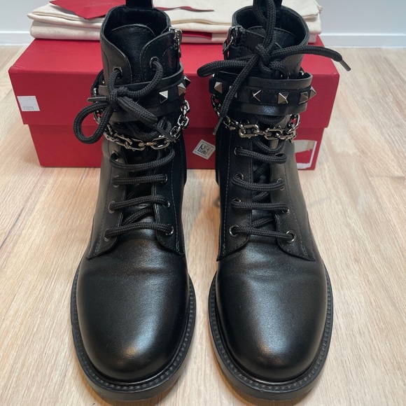Valentino Combat Boots SZ 35 - Picture 3 of 9